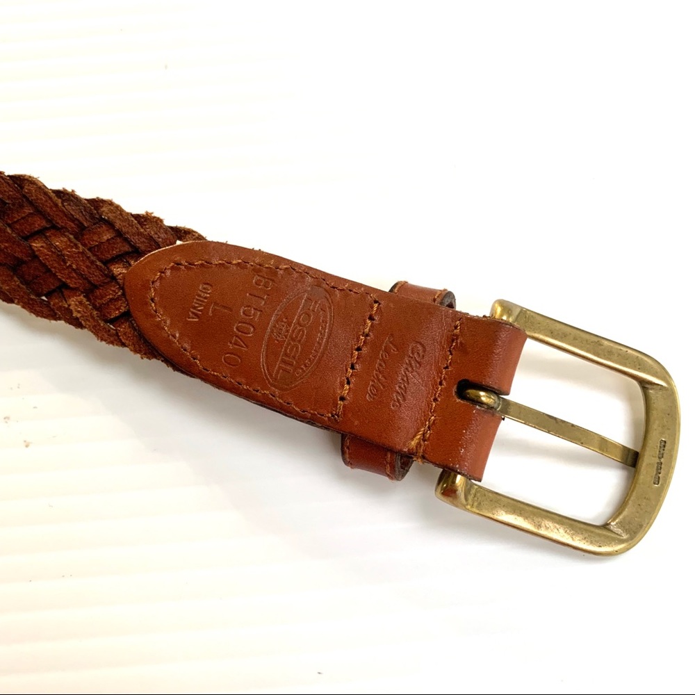 FOSSIL Brown Large Belt